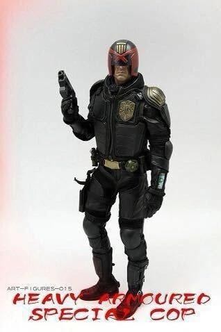 Figuras de arte juez Dredd Karl Urban 1/6 policía figura de acción AF015 juguete O3387 - Imagen 8 de 12