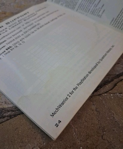 Manual MechWarrior 2 - Sony PlayStation **VER DESCRIPCIÓN** - Imagen 4 de 4
