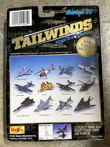 VTG NEW 2001 Maisto Tailwinds Diecast Series VI F-117A Nighthawk Replica - Picture 6 of 6