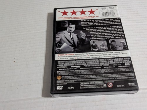 Good Night, And Good Luck (DVD, 2006, Widescreen) Brand New Sealed - Imagen 2 de 2