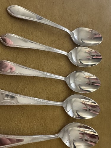 (7) TEASPOONS Reed & Barton TRADITION TANGLEWOOD Stainless Glossy - Picture 3 of 8