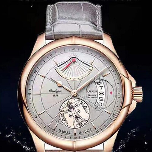 Luxury Men's Watches Calendar Classic Waterproof Watch Quartz Leather Men Gifts - Picture 3 of 20