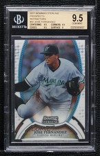 2011 Bowman Sterling MLB Future Stars Refractor Jose Fernandez BGS 9.5 GEM MINT