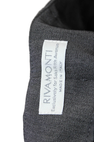 Rivamonti Womens High Rise Slim Leg Zip Up Dress Pants Gray Wool Size 8 - Picture 5 of 6