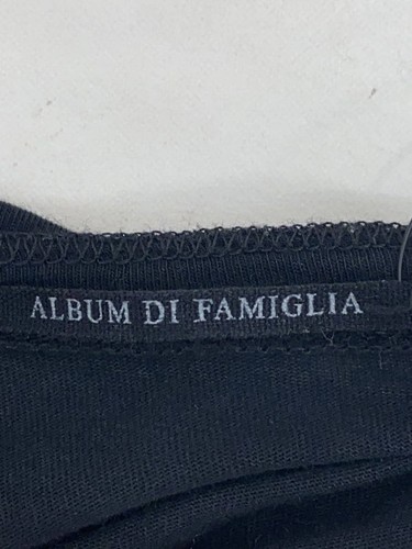 Vestido manga larga ALBUM DI FAMIGLIA algodón liso negro - Imagen 3 de 6