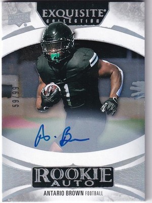 2025 Upper Deck Exquisite No. RA-BR Antario Brown Rookie On-Card Auto 59/99