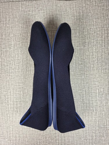 Rothy's The Flat marineblaue runde Zehenpartie Slipper Ballerinas Damenschuhe 11,5 - Bild 5 von 8