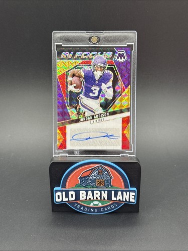 2025 Panini Mosaic #IFSJAN Jordan Addison In Focus Auto Minnesota Vikings - Picture 1 of 2