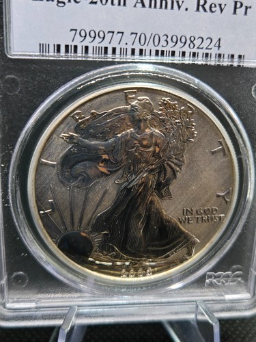 2006-P American Silver Eagle – PCGS PR70 – Reverse Proof – 20th Anniversary - Picture 3 of 6