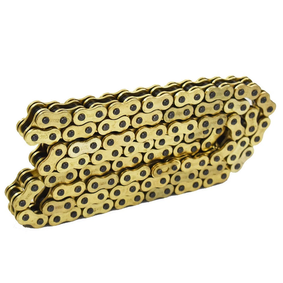 Gold Color with O-Ring Drive Chain 520 x114 ATV 520 Pitch 114 Links Motorcycle Foto 3 de 4