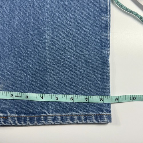Jeans Kirkland Signature uomo 36x34 blu denim vita alta vestibilità rilassata gamba dritta - Foto 7 di 9