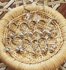 11  Nickel Ball Shower Curtain Hooks & 2 Acrylic Clear Ones
