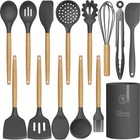 Silicone Cooking Utensils Kitchen Utensil Set - 446°F Heat Resistant Silico