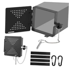 2pcs RV Bumper Cap Cover, Aluminum Square Bumper Plug End Caps Fits Standard 4 