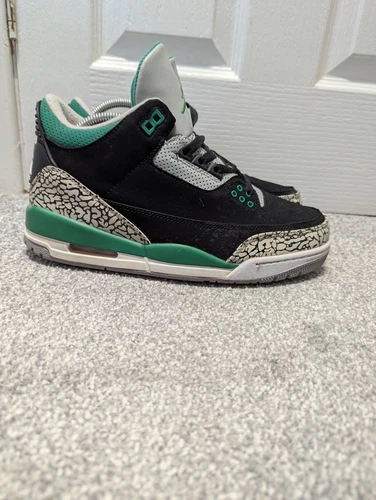 Nike Air Jordan 3 Retro Pine Green Mens Trainers Boots UK 7.5 AJ3 AJ4 Lovely 