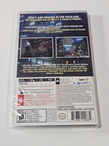 Cloudpunk - Nintendo Switch Brandneu!! Versiegelt!!! - Bild 2 von 2