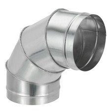 8" OD Elbow 90 Degree Duct Pipe Connector HVAC Ventilation Chimney Tube