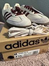 adidas originals Samba OG Wonder White Maroon Women's IG1987 7.5 unisex