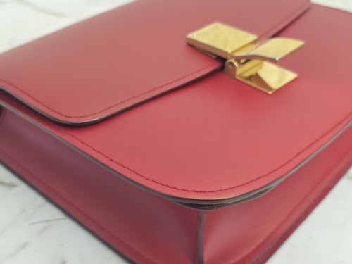 Preowned Authentic Celine Classic Box Red In Excellent Condition Medium - Picture 5 of 20