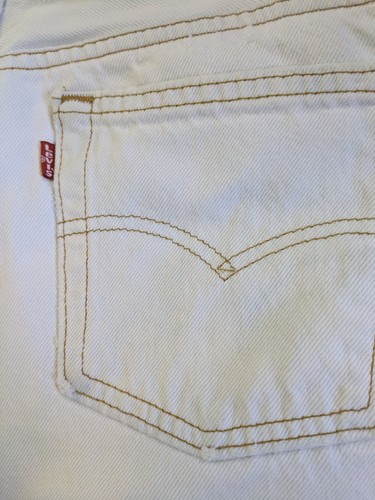 Vintage Levi's 501 XX Size 29x30 Levi’s Button Fly Made In USA Distressed White - Picture 3 of 18