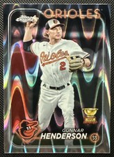 GUNNAR HENDERSON | 2024 Topps Chrome | #36 RayWave Refractor | Baltimore Orioles
