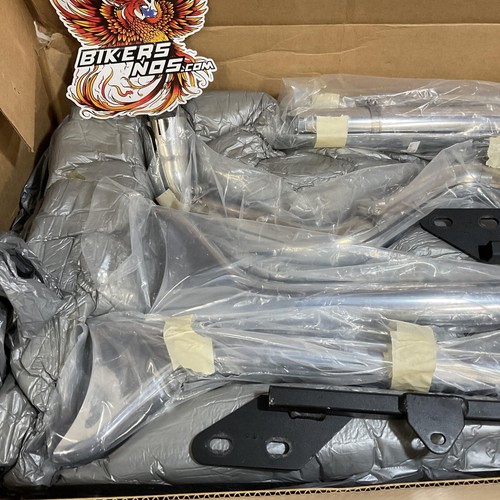 Bassani Chrome True Duals 33" Fishtail Exhaust 1989-2017 Harley Softail 1S26E-33 - Bild 3 von 9