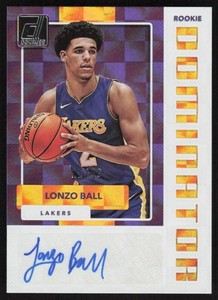 2017-18 Donruss Rookie Dominators Signatures Auto Lonzo Ball /99 LA Lakers