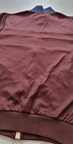 Ben Sherman Colour Block Tricot Zip Through Track Top Bordeaux Red Men's Size S - Picture 11 of 15