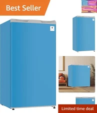 Sleek 3.2 CU.FT Mini Fridge with Adjustable Temperature - Reversible Door Design