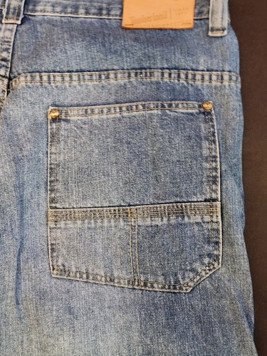 Y2k Vintage Timberland Baggy Hip Hop Grunge Skater Jeans Mens 34x32 Wide Leg - Picture 11 of 12