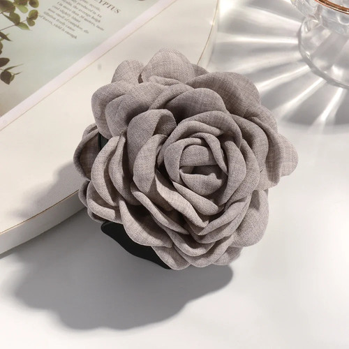 16 Pcs Cotton Rose Hair Claw Clips Medium Size Shark Clamp Women 2024 Style - Picture 13 of 40