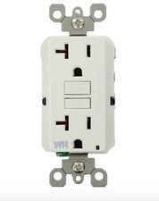 Leviton Gfwr2-W Self-Test Weather Resistant GFCI Receptacle NEMA 5-20R  20A