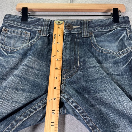 Guess Rowland Jeans Women 29 Blue Medium Wash Straight Leg Denim Classic Comfort - Picture 10 of 14