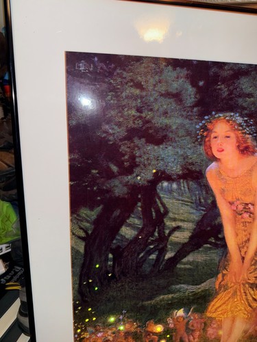 Vintage Midsummer Eve ELECTRIC ART GALLERY Edward Robert Hughes blk. Gerahmt 2001 - Bild 5 von 12