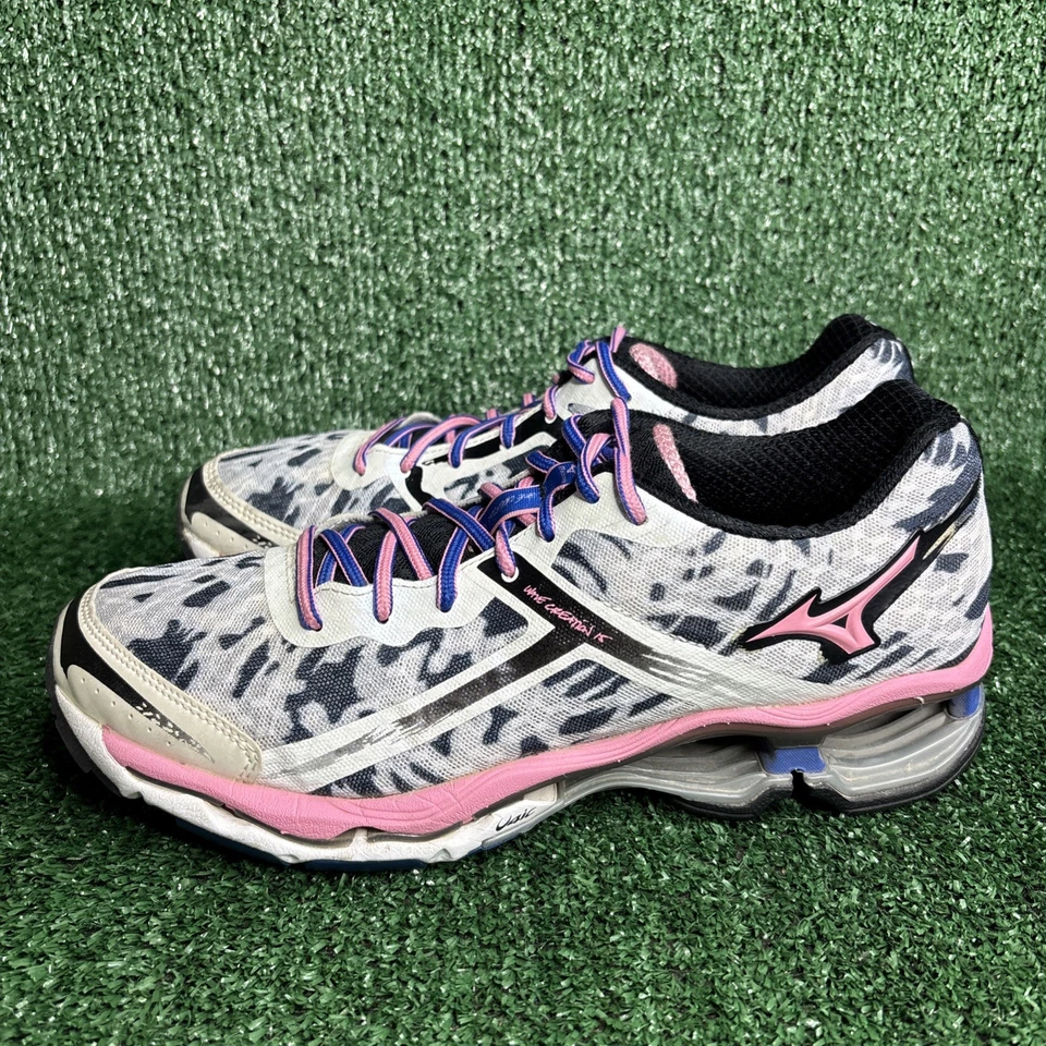 Zapatos deportivos para correr Mizuno Wave Creation 15 para mujer talla 10 rosa blanco Foto 3 de 4