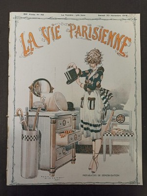 La Vie Parisienne Magazine  1917-1921 Back Issues. removed from bound volume.
