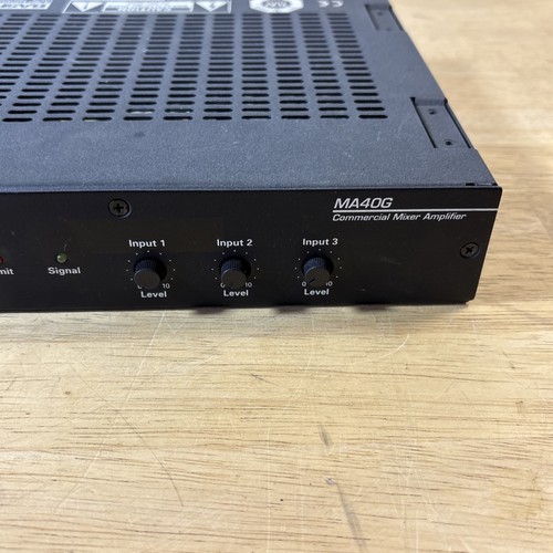 ATLAS SOUND MA40G COMMERCIAL MIXER AMPLIFIER WITH POWER CORD - Picture 3 of 9