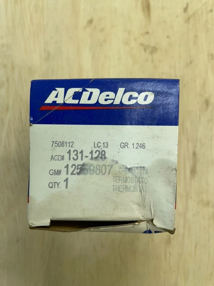 Termostato refrigerante genuino GM OEM 93-11 Buick Cadillac Oldsmobile 4,6 L 12559807 Foto 4 de 4