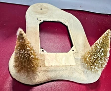 Vintage Christmas Glolite  NOMA Church~ Lighted  Church~ Snow Village BASE PARTS