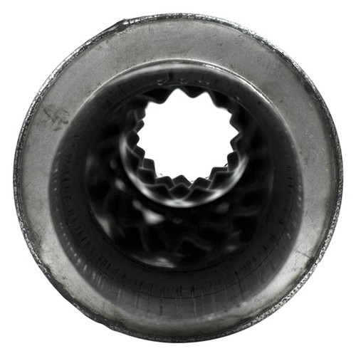 Exhaust Muffler Pro Series Aluminized Steel Round Gray Exhaust Muffler 4" Center - Picture 3 of 4