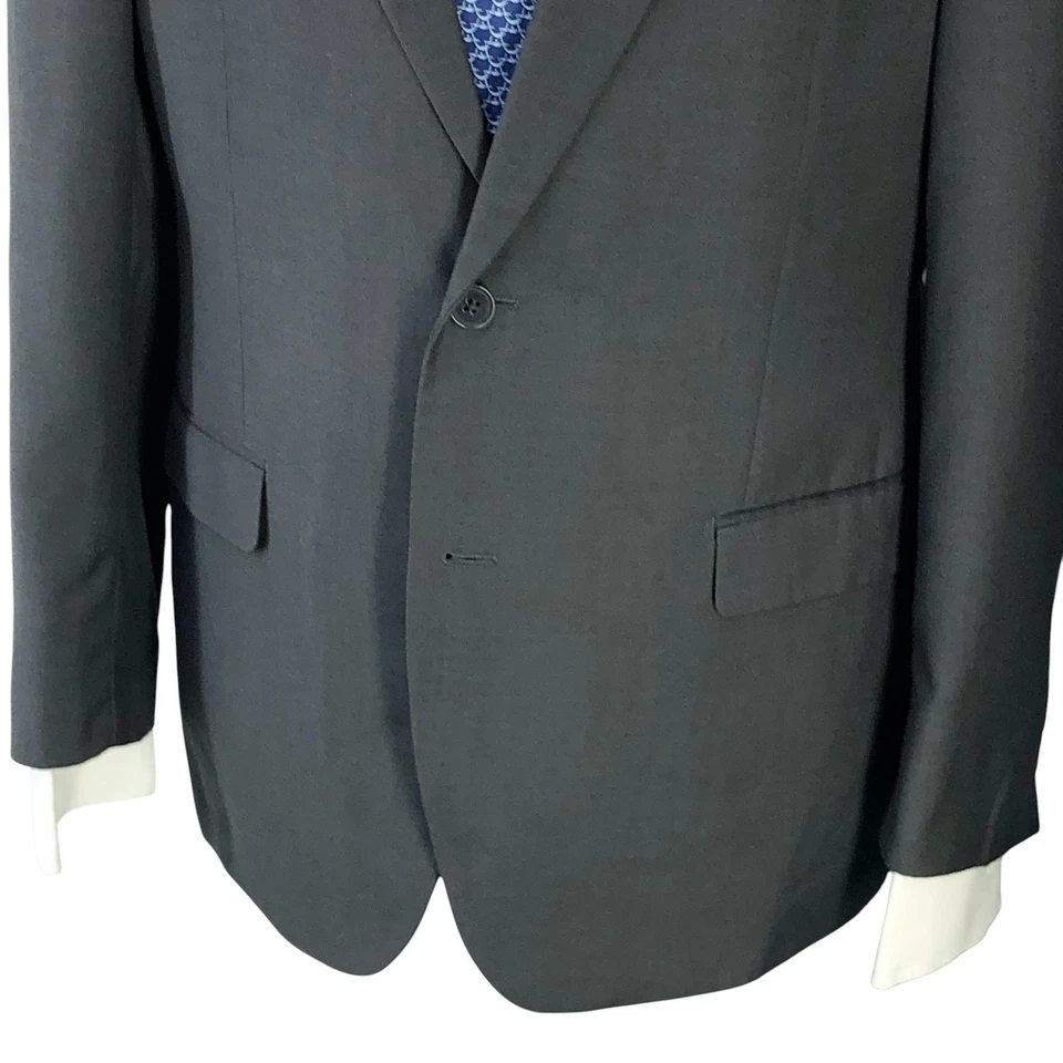 Blazer Salvatore Exte para Hombres 42R Gris Dos Botones Abrigo Deportivo Clásico Chaqueta Formal Foto 3 de 4