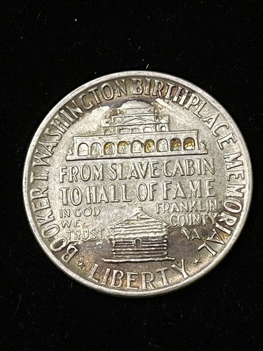 1946 booker t washington half dollar Nice Toning - Picture 2 of 2