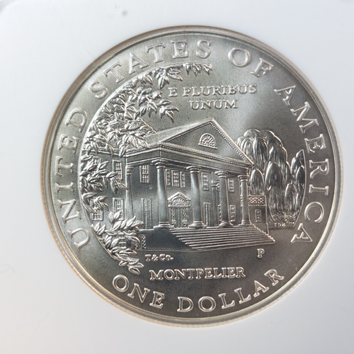 1999-P Dolley Madison $1 NGC MS 70 Modern Commemorative Silver Dollar - Picture 3 of 6