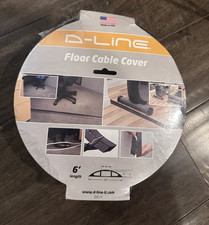 D-Line Floor Cable Cover 6  Length Made In U.S.A. In Black