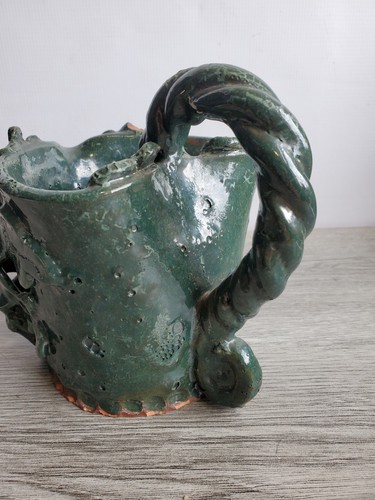 Vintage Studio Pottery Grotesque Face Large Tankard - Picture 7 of 12