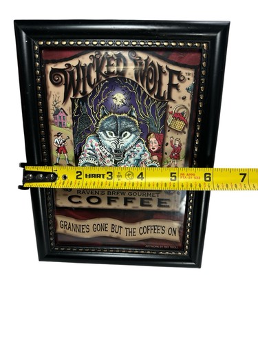 Raven's Brew Gourmet Coffee Wicked Wolf"Grannie's Gone But The Coffee's On"Print - Picture 8 of 9