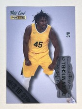 2022 Wild Card Matte Draft Devon Mitchell # 17 Serial # 3/8 Rare