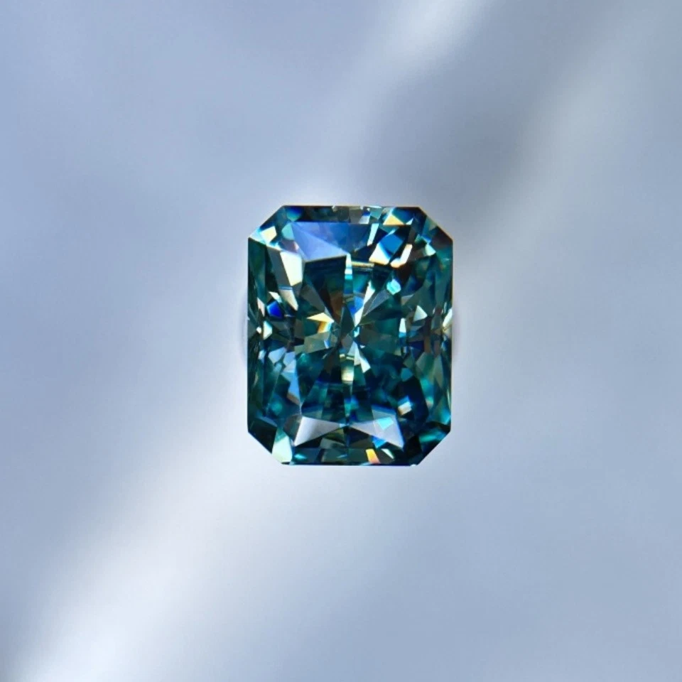 High Quality Radiant Cut Original Multi Color 1PCS 3x5mm-7x9mm Loose Moissanite - Image 3 of 4