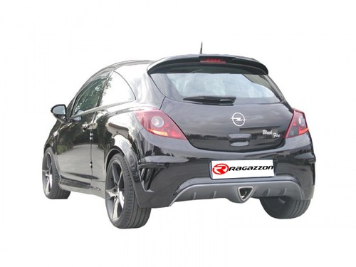 Posteriore inox con terminale centrale Opel Corsa D 2006>>2014 - Imagen 2 de 4