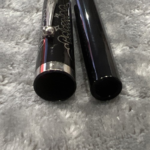 Vintage Sheaffer No ~ Nonsense Ballpoint Pen ~ Black And Silver With Scroll - Picture 7 of 8